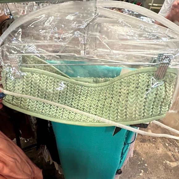 NWT $790 sz 8 and 10 Zeynep Arcay lamb leather woven bandeau - Picture 1 of 2